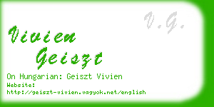 vivien geiszt business card